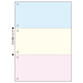 TANOSEE マルチプリンタ帳票 複写タイプ A4 ノーカーボン カラー3面6穴 1箱(500枚:100枚×5冊)