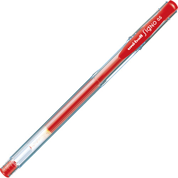 三菱鉛筆 ゲルインクボールペン ユニボール シグノ エコライター 0.5mm 赤 UM100EW.15 1本