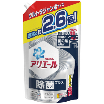 P&G アリエール ジェル 除菌プラス つめかえ ウルトラジャンボサイズ 1680g 1個