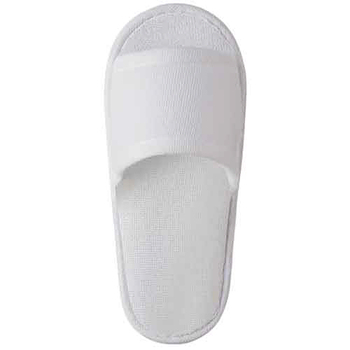 TANOSEE ソフトニットスリッパ 子ども用 ホワイト 1セット(200足:5足×40パック)