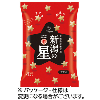 越後製菓 新潟の星 甘から 80g(20g×4袋)/パック 1セット(12パック)