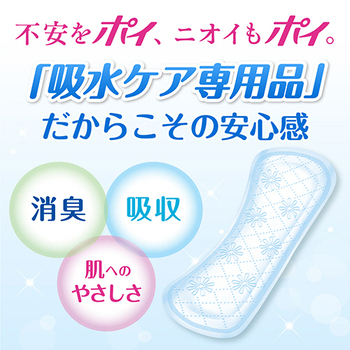 日本製紙クレシア ポイズ 肌ケアパッド 中量用 軽快ライト 55cc 1セット(336枚:28枚×12パック)