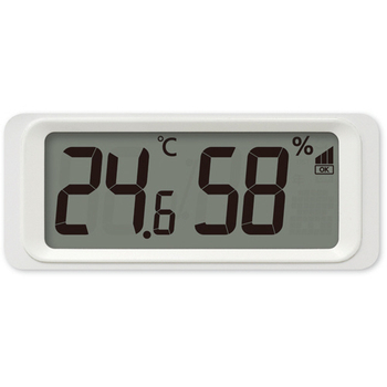 リズム フィットウェーブリブ A02 温湿度カレンダー切替表示機能付電波時計 白 8FYA02SR03 1台