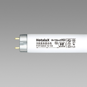 ホタルクス(NEC) Hf蛍光ランプ ライフルックHGX 32W形 3波長形 昼白色 FHF32EX-N-HX2 1セット(25本)