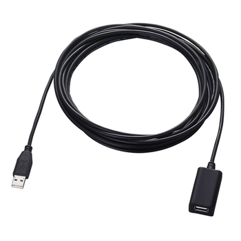 エレコム USB2.0準拠延長ケーブル (A)オス-(A)メス ブラック 5.0m USB2-EXA50 1本
