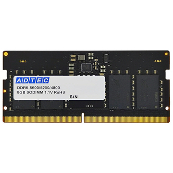 アドテック DDR5-5600 SODIMM 8GB ADS5600N-X8G 1枚