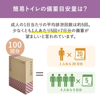 キングジム 災害トイレセット(100回分) TLS-400 1箱