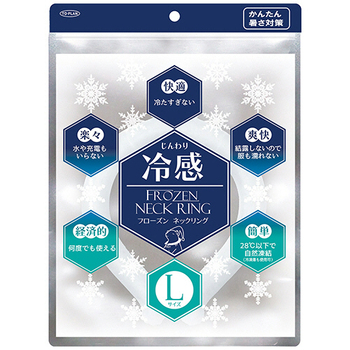 東京企画販売 冷感ネックリング Lサイズ 28℃ 1個