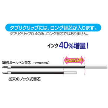 ゼブラ 油性ボールペン タプリクリップ 0.5mm 青 BNS5-BL 1本