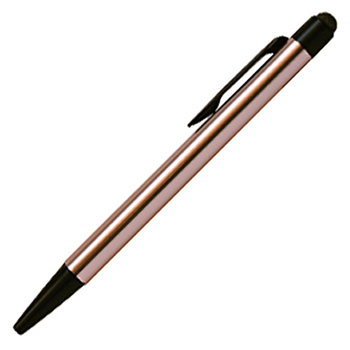 三菱鉛筆 ジェットストリーム スタイラス 単色ボールペン&タッチペン 0.7mm 黒 (軸色:ピンクゴールド) SXNT823507P74 1本