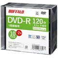 バッファロー DVD-R 録画用 120分 16倍速 ホワイトワイドプリンタブル スリムケース 10枚+2枚 RO-DR47V-012CWZ 1パック