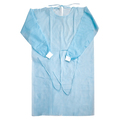 オオサキメディカル オオサキ アイソレーションガウン ニット袖 ブルー 51045 1パック(10枚)