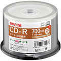 バッファロー CD-R PCデータ用 700MB 48倍速 ホワイトワイドプリンタブル スピンドルタイプ 50枚+5枚 RO-CR07D-055PWZ 1パック