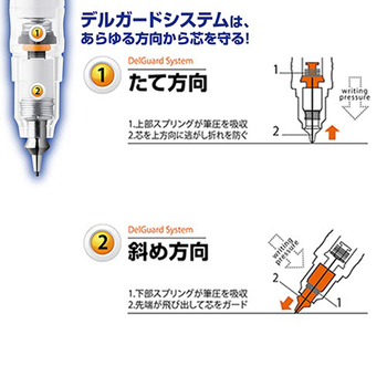 ゼブラ シャープペンシル デルガード 0.3mm (軸色:ブラック) P-MAS85-BK 1本