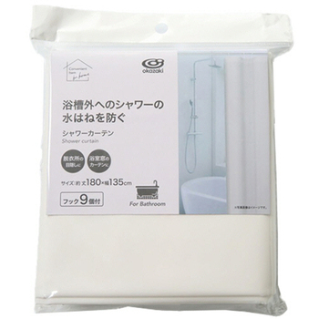 オカザキ シャワーカーテン 1枚