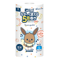 丸富製紙 トイレットペーパー モンポケ 5倍巻き パルプ シングル 芯なし 250m 1セット(16ロール:2ロール×8パック)
