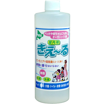 環境大善 バイオで消臭 抗菌 きえーる 室内用 無香 詰替用 500ml 1個