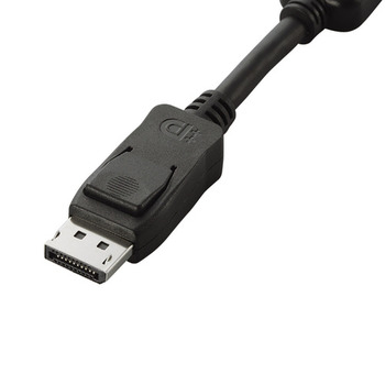 エレコム DisplayPort-DVI変換アダプタ ディスプレイポートオス-DVI D24pinメス ブラック AD-DPDBK 1個
