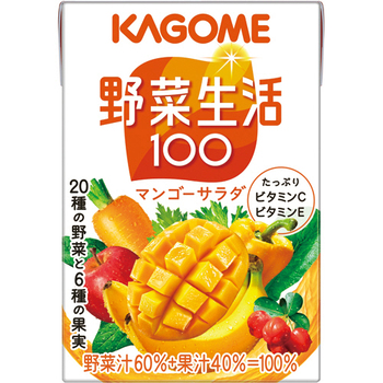 カゴメ 野菜生活100 マンゴーサラダ 100ml 紙パック 1ケース(36本)