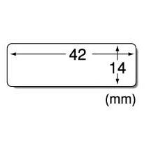 エーワン 透明保護ラベル ネーム・表示用 14×42mm 08380 1パック(120片:15片×8シート)