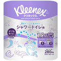 日本製紙クレシア クリネックスコンパクト 長持ちシャワートイレ用 ダブル 芯あり 35m 1セット(64ロール:8ロール×8パック)