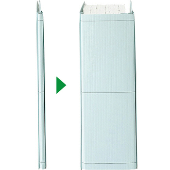 TANOSEE 背幅伸縮フラットファイル A4ヨコ 800枚収容 背幅13-93mm 青 1セット(30冊)