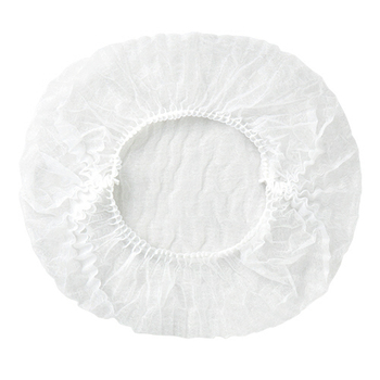 川西工業 不織布使いきりヘアキャップ ホワイト 7045 1箱(100枚)