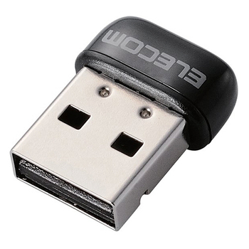 エレコム 433Mbps USB無線超小型LANアダプター ブラック WDC-433SU2M2BK 1個