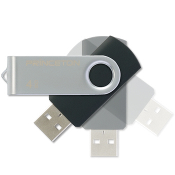 プリンストン USBフラッシュメモリー 回転式カバー 4GB レッド PFU-T2KT/4GRD 1個