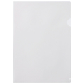 ハート 紙製クリアファイル(片全面半透明) A4 ホワイト XW0101 1箱(30枚)