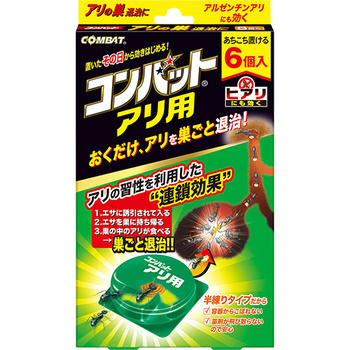 大日本除蟲菊 KINCHO アリ用コンバット 1パック(6個)