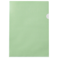 ハート 紙製クリアファイル A4 グリーン(片全面半透明) XW0103 1箱(30枚)