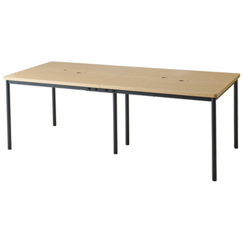 エランサ (N)会議用テーブル 幅2100×奥行900×高さ720mm ナチュラル (組立設置込) LAT-2190-NAK 1台