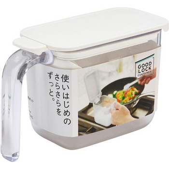 マーナ 調味料ポット ホワイト K736W 1個