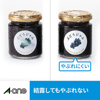 エーワン ラベルシール[インクジェット] 水に強いタイプ 光沢フィルム・ゴールド A4 12面 丸型 直径60mm 28291 1冊(3シート)