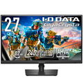 アイオーデータ 240Hz対応AHVAパネル採用27型ゲーミングモニター「GigaCrysta」 ブラック 5年保証 LCD-GD271UAX 1台