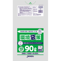 ジャパックス 環境袋策 再生原料ポリ袋 半透明 90L LRH93 1パック(10枚)