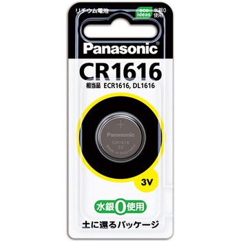 パナソニック コイン形リチウム電池 3V CR1616P 1個