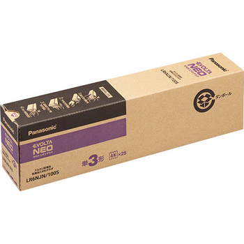 パナソニック アルカリ乾電池 エボルタNEO 単3形 LR6NJN/100S 1箱(100本)