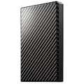 アイオーデータ USB 3.1 Gen1/2.0対応 ポータブルハードディスク「高速カクうす」 2TB カーボンブラック HDPT-UTS2K 1台