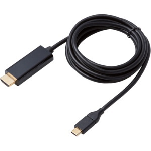エレコム USB Type-C用HDMI変換ケーブル ブラック 2m RoHS指令準拠(10物質) CAC-CHDMI20BK 1本