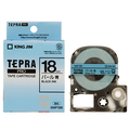 キングジム テプラ PRO テープカートリッジ カラーラベル(パール) 18mm 青/黒文字 SMP18B 1個