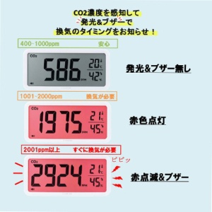 キングジム ザラージCO2モニター シロ CD100-W 1台