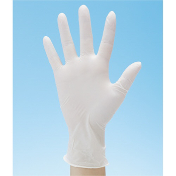 川西工業 ニトリル 使いきり極薄手袋 粉なし ホワイト S #2039 1箱(100枚)