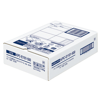 コクヨ プリンタを選ばない はかどりラベル(各社共通レイアウト) A4 10面 50.8×86.4mm KPC-E1101-500N 1箱(500シート)