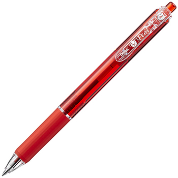 ぺんてる 油性ボールペン ビクーニャ フィール 0.7mm 赤 BXB-117B 1セット(10本)