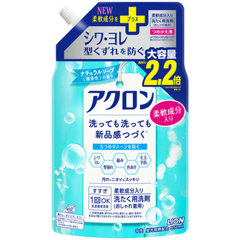 ライオン アクロン ナチュラルソープの香り(微香性) つめかえ用大 850ml 1パック