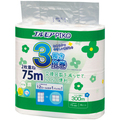 カミ商事 エルモア ピコ 3倍巻トイレットロール 花の香り ダブル 75m 1セット(48ロール:4ロール×12パック)