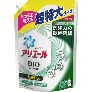 P&G アリエール バイオサイエンスジェル 部屋干し用 つめかえ用 超特大 1000g 1パック