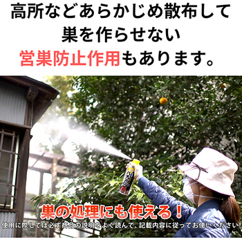KINCHO園芸 ハチ・アブエアゾール 480mL 1本